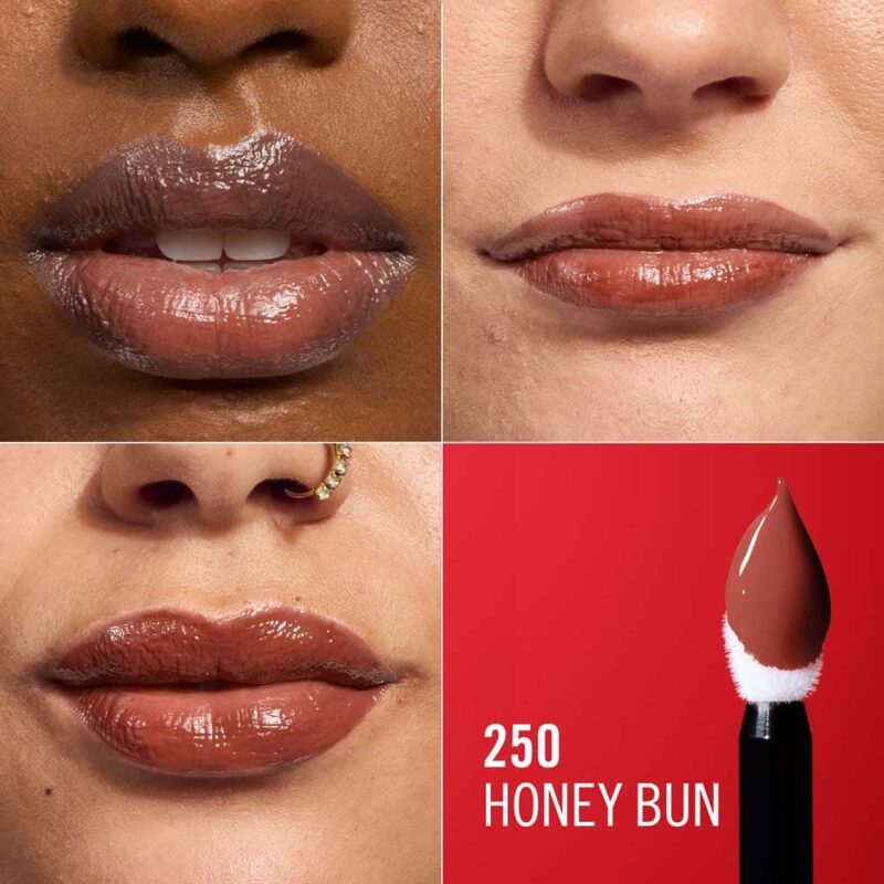 Rimmel_ThrillSeekerLatexLip_2024_Honey_Bun_250_SI_02 رژلب سه بعدی جدید لاتکس ریمل لاندن - Image 3