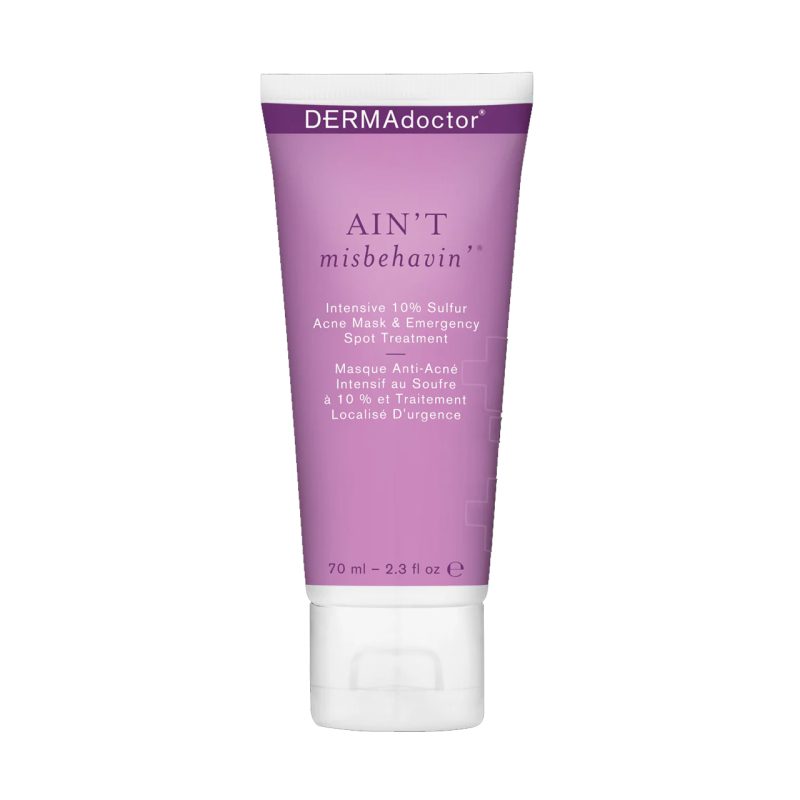 DERMAdoctor Ain't Misbehavin' Intensive 10% Sulfur Acne Mask & Emergency Spot Treatment ماسک خاک رس کنترل چربی و جوش درما دکتر - Image 1