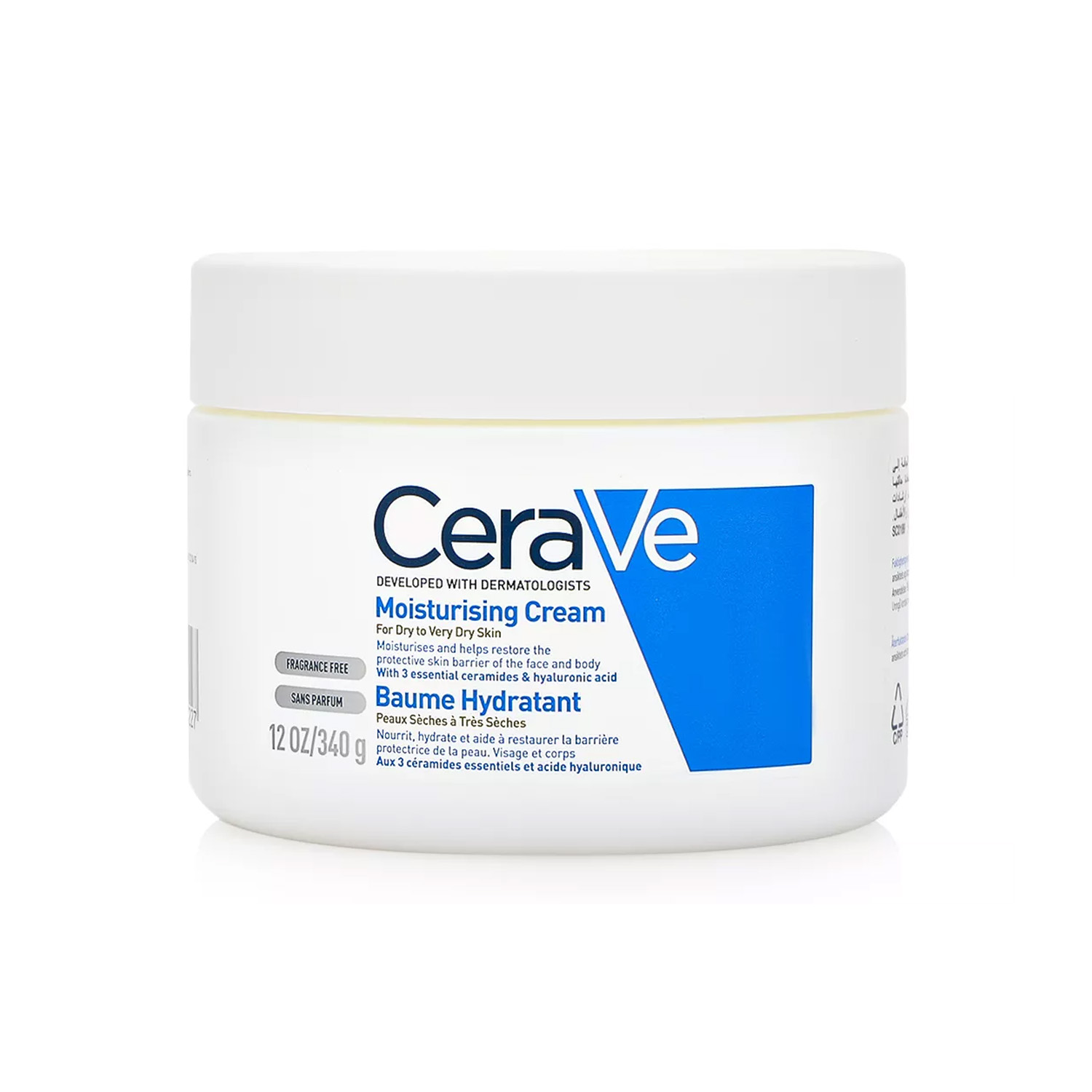 cerave-moisturizing-cream-340g.jpg مرطوب کننده و آبرسان پوست خشک سراوی - Image 1